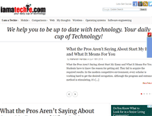 Tablet Screenshot of iamatechie.com